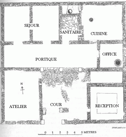 Plan d'une maison d'Olynthe